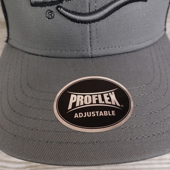 NEW! OUTDOOR CAP PROFLEX GRAY ADJUSTABLE SNAPBACK MESH BASEBALL HAT CAP - Picture 3 of 10